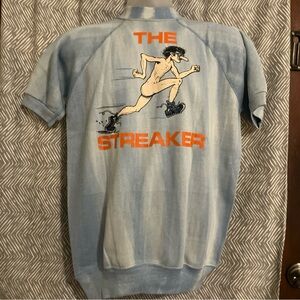 vintage 70's "The Streaker" short-sleeved sweatshirt